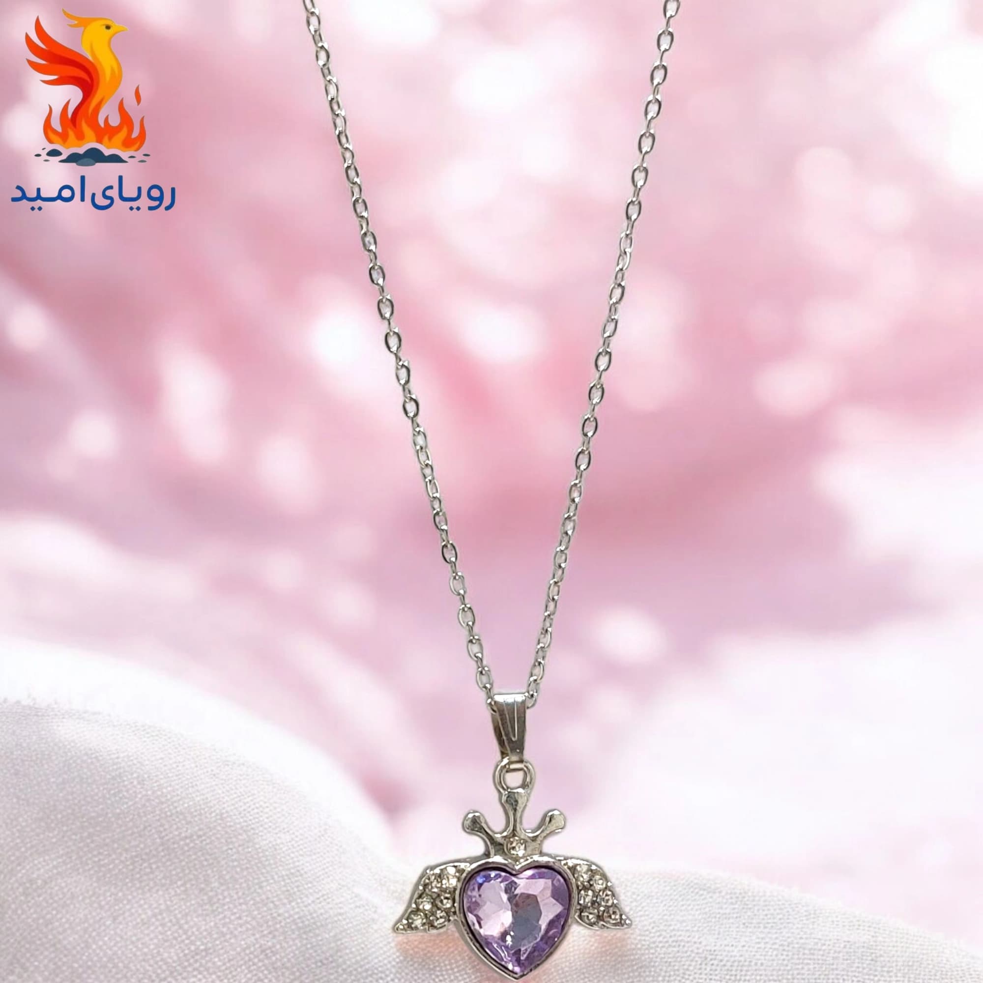 گردنبند زنانه مدل قلب آزاد کد 001 — تصویر ۴