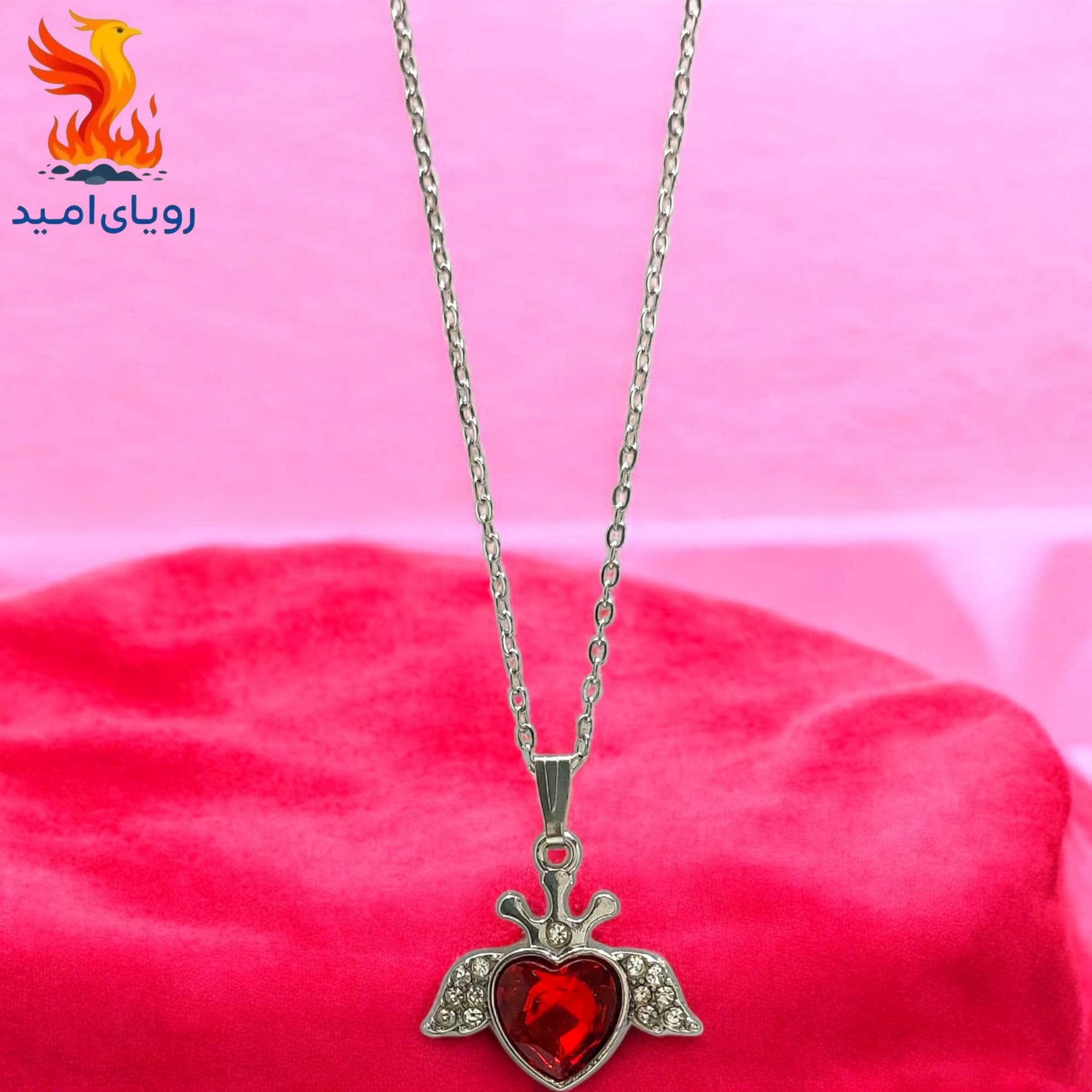 گردنبند زنانه مدل قلب آزاد کد 001 — تصویر ۲