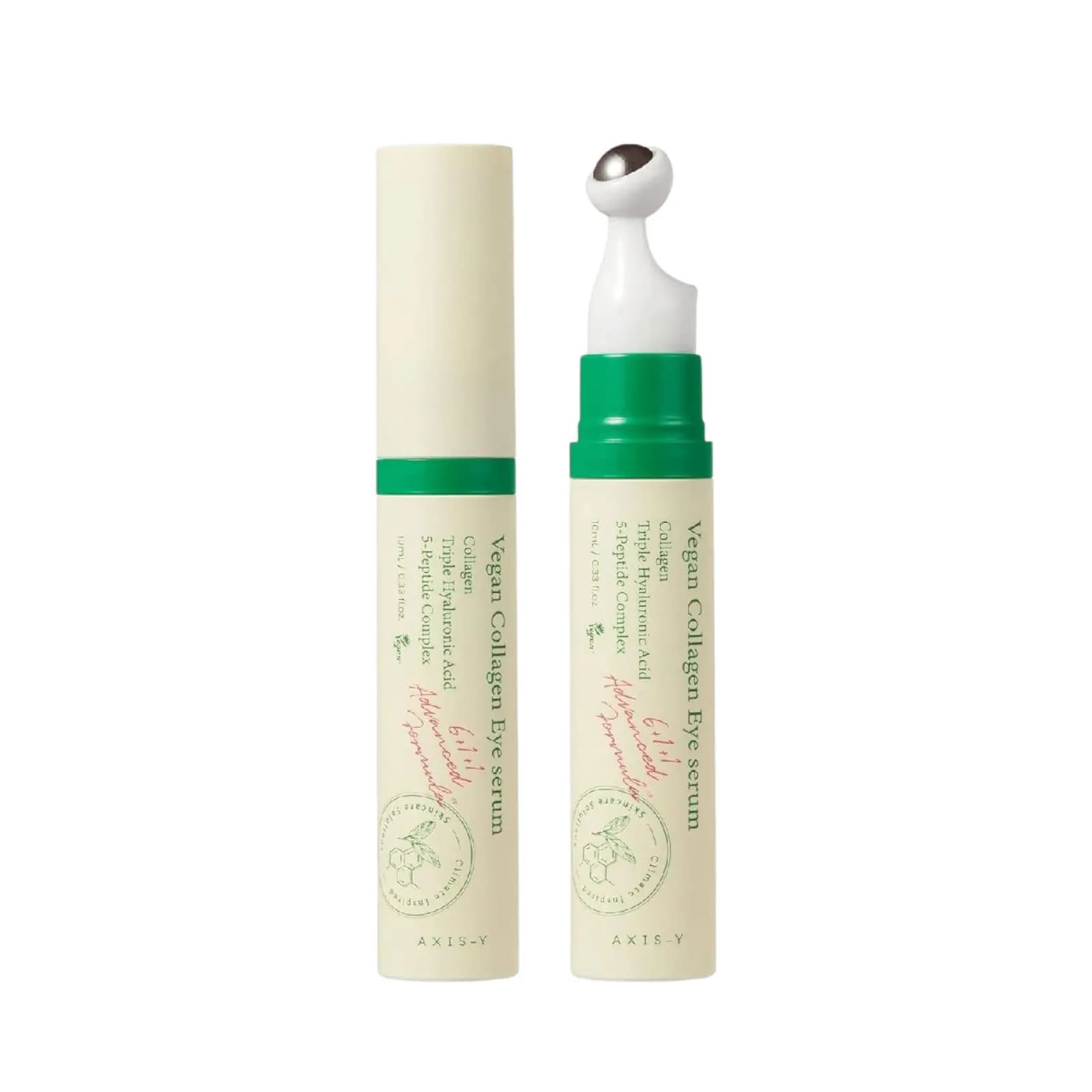 سرم دور چشم غلطکی اکسیس وای مدل Vegan Collagen حجم ۱۰ میل