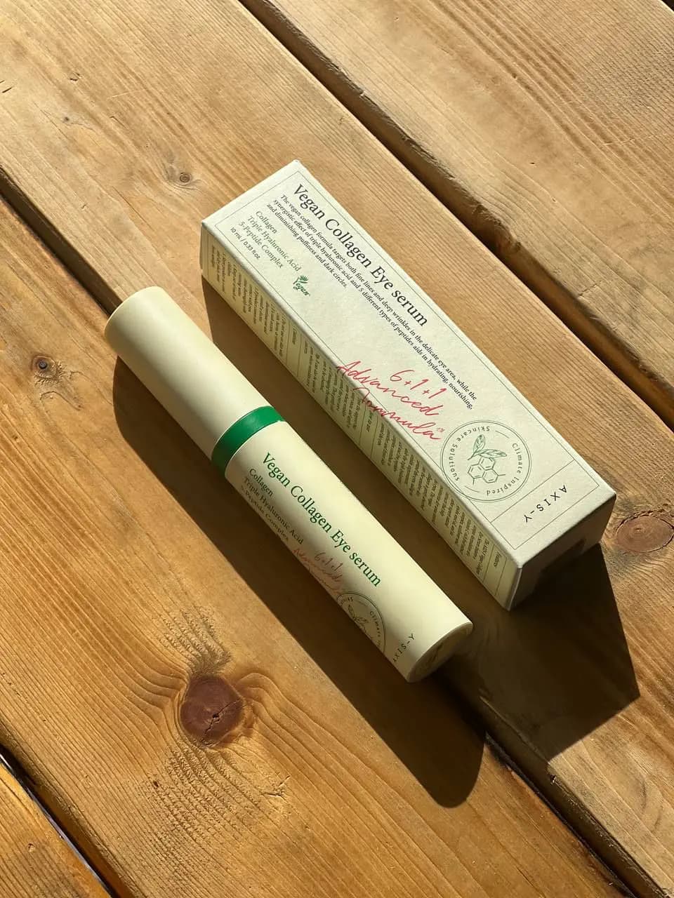 سرم دور چشم غلطکی اکسیس وای مدل Vegan Collagen حجم ۱۰ میل — تصویر ۵