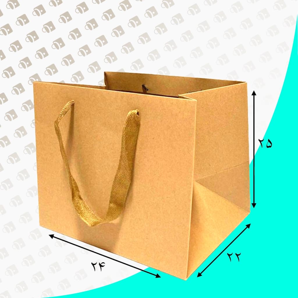 ساک دستی کرافت کف مربع سایز 1