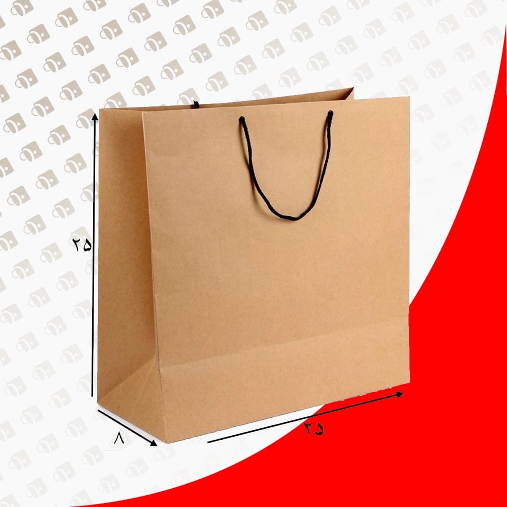 ساک دستی کرافت بند پانچی عمودی سایز 8