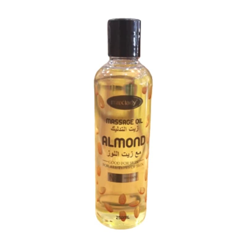 روغن ماساژ مکس لیدی مدل almond حجم 250 میلی لیتر