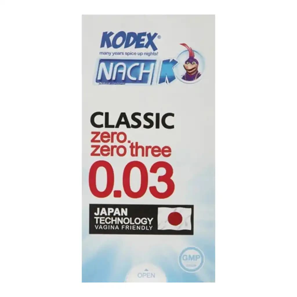 کاندوم کدکس مدل Classic 0.03 بسته ۱۲ عددی