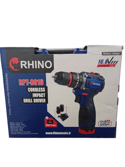 دریل شارژی 16 ولت RHINO مدل 8816 — تصویر ۲