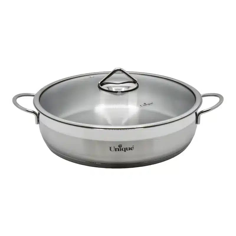 تابه درب دار دو دسته استیل 32 UN-9947