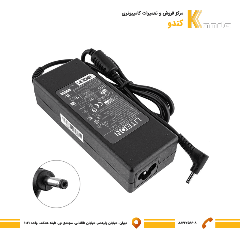 آداپتور لپ تاپ Acer 19V 4.74A 90W Normal Pin