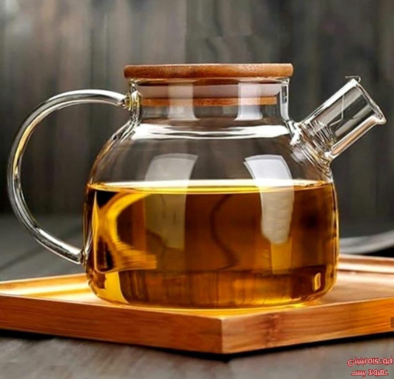 قوری درب بامبو پبرکس دکوآک — تصویر ۳
