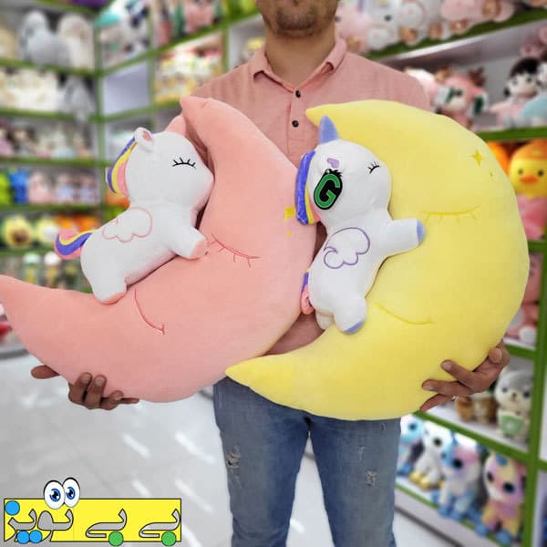 عروسک یونیکورن ماه سوار