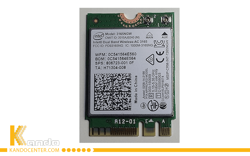 ماژول وایرلس لپ تاپ استوک Wlan 3165NGW — تصویر ۲
