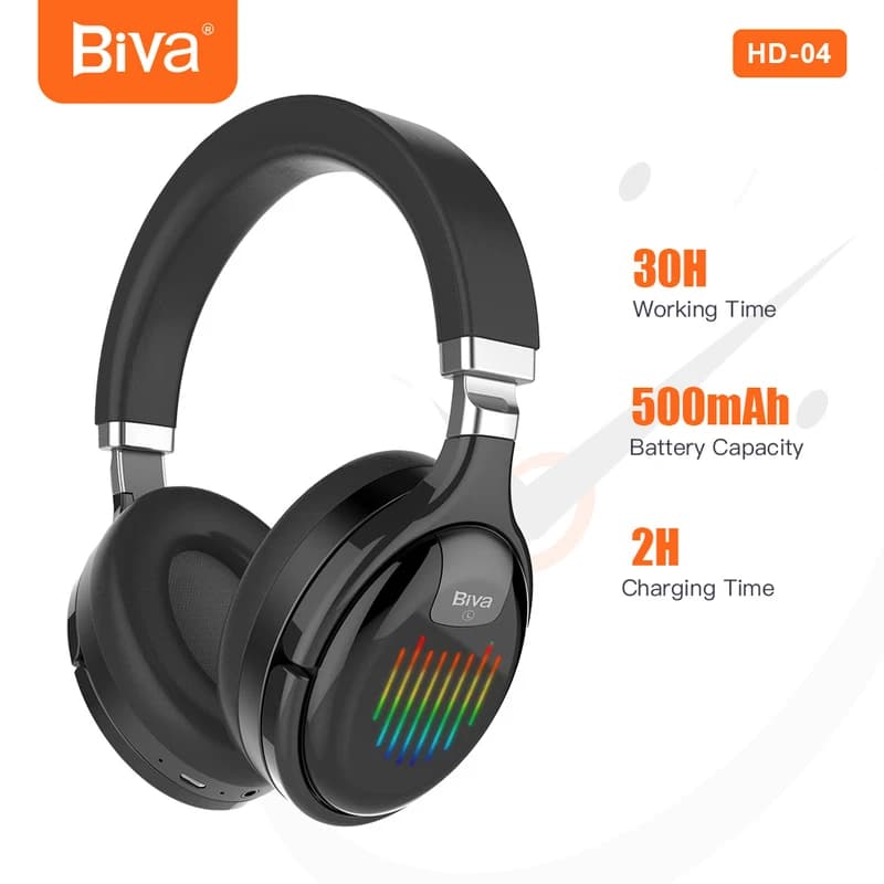 هدفون بلوتوثی بیوا مدل HD04 — تصویر ۲