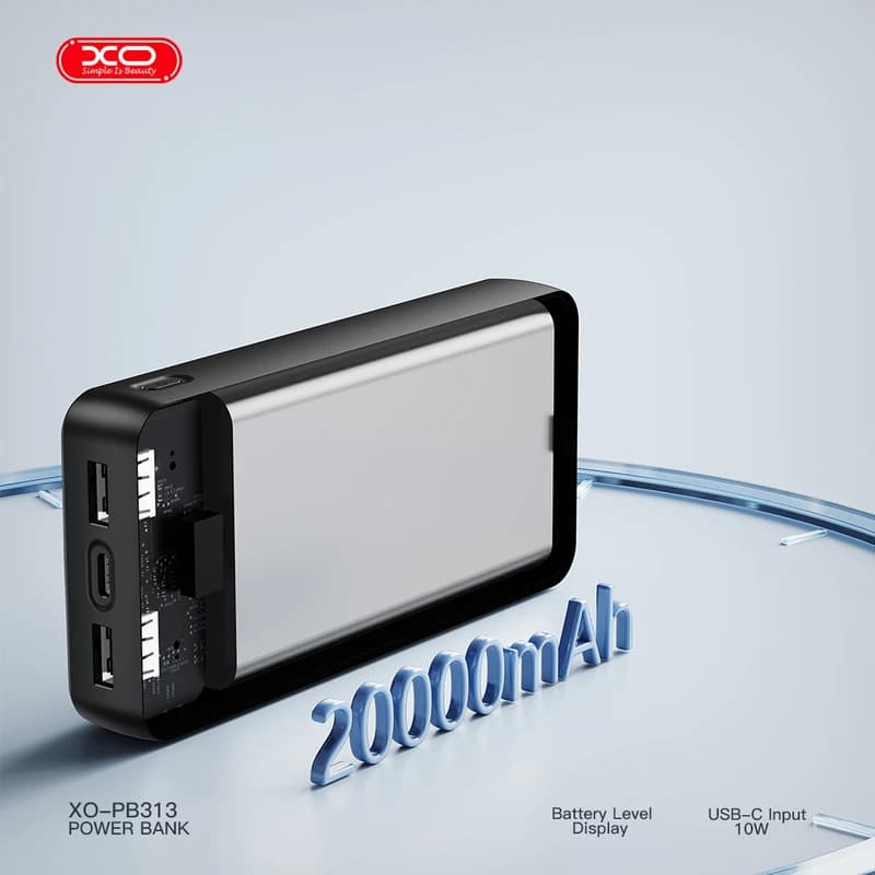 پاوربانک 20 هزار 10 وات ایکس او مدل PB313 – سفید/مشکی — تصویر ۳