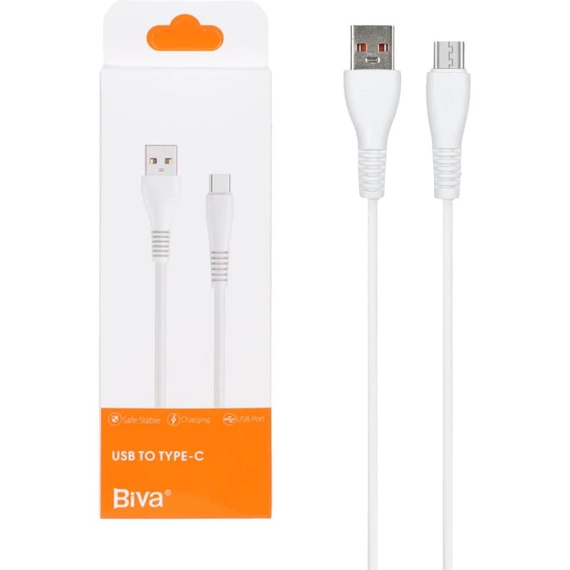 کابل تبدیل USB به USB-C بیوا مدل C-07T طول 1 متر — تصویر ۳