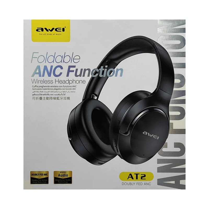هدست بلوتوثی اوی مدل AB WIRELESS AT2 OVREAR ANC — تصویر ۴