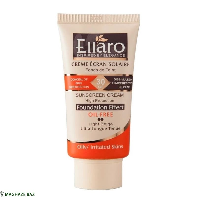 کرم ضد افتاب فاقد چربی الارو سری Foundation Effect Spf30 مدل High Protection رنگ بژ روشن حجم 40 میلی‌‌ لیتر — تصویر ۵