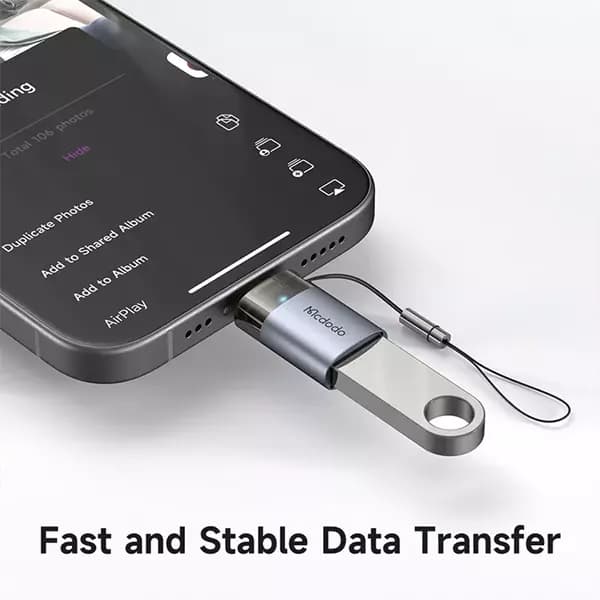 تبدیل OTG مک دودو مدل OT7390 به لایتنینگ — تصویر ۲