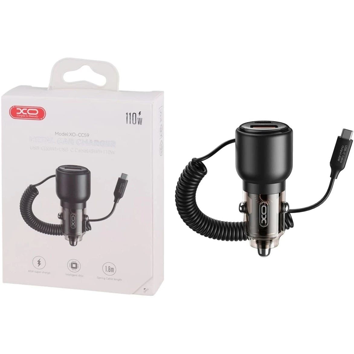 شارژر فندکی 110 وات ایکس او مدل XO CC59 — تصویر ۲