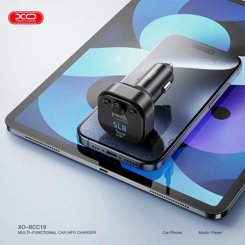 شارژر فندکی و اف ام پلیر ایکس او مدل BCC18 — تصویر ۳