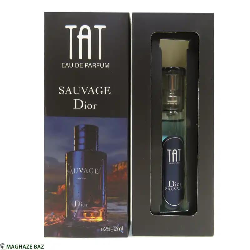 عطر جیبی مردانه تات مدل سوج دیورSauvage Dior با رایحه معتدل حجم 27 میلی لیتر — تصویر ۲