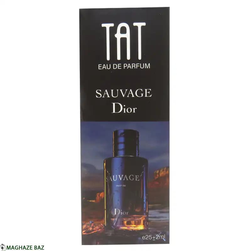 عطر جیبی مردانه تات مدل سوج دیورSauvage Dior با رایحه معتدل حجم 27 میلی لیتر — تصویر ۳