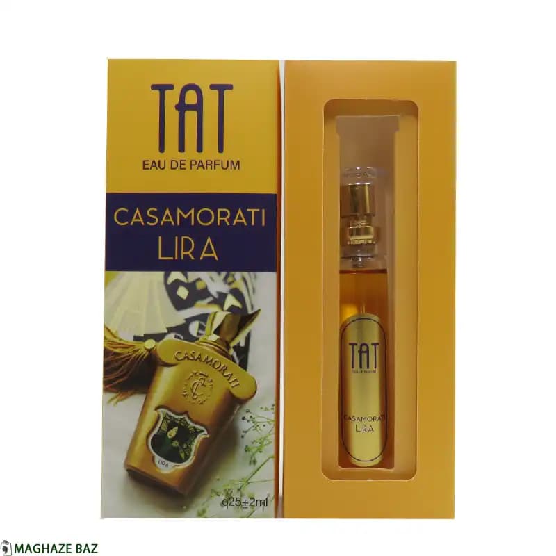 عطر جیبی مردانه تات مدل کازاموراتی لیرا Casamorati Lira با رایحه گرم حجم 27 میلی لیتر