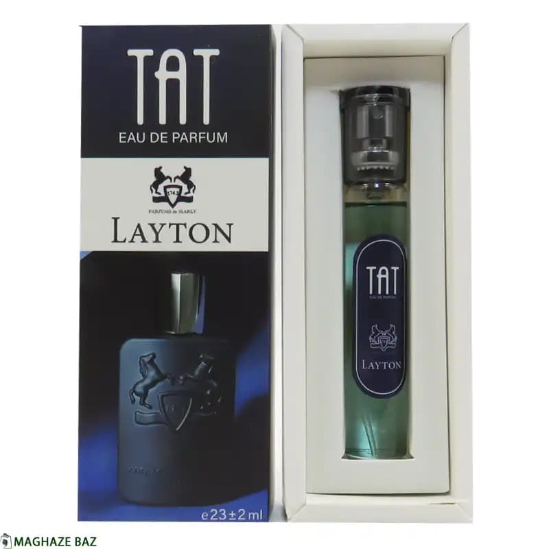 عطر جیبی مردانه تات مدل دمارلی لیتون de Marly Layton با رایحه شیرین و تند حجم 25 میلی لیتر