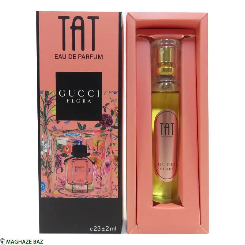 عطر جیبی زنانه تات مدل گوچی فلورا با رایحه گرم حجم 25 میلی لیتر