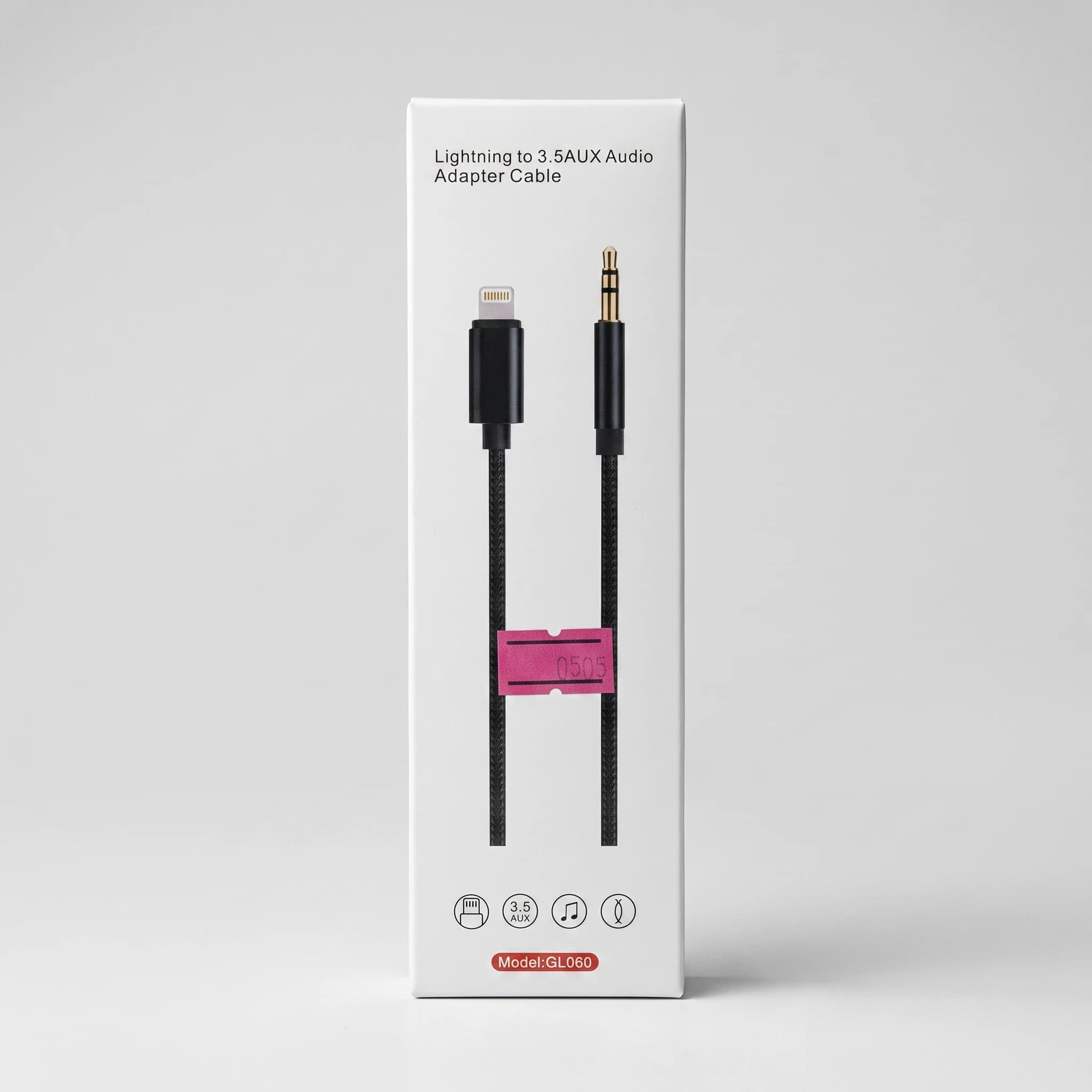 کابل Lightning به AUX 3.5mm مدل GL060 طول 1 متر