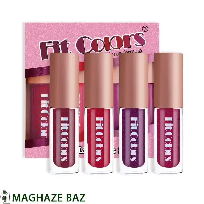 پک رژلب مایع 4 عددی Fit Color |با فرمول کرهای — تصویر ۲