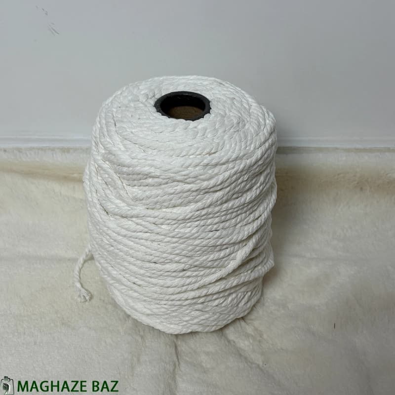 نخ مکرومه رنگ سفید 250 گرمی — تصویر ۵