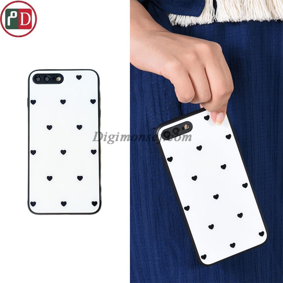 قاب گوشی سامسونگ طرح قلب قلبی (پشت گلس)