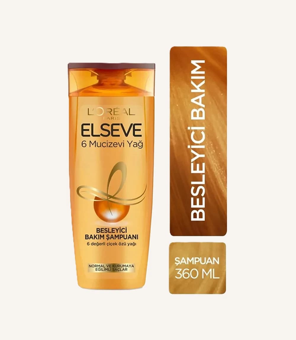شامپو مغذی مو لورآل السیو Extraordinary Oil (Elseve Mucizevi Yağ) — تصویر ۳