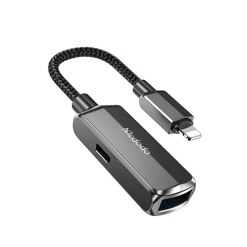 مبدل OTG لایتنینگ به USB+لایتنینگ مک دودو مدل CA-2690