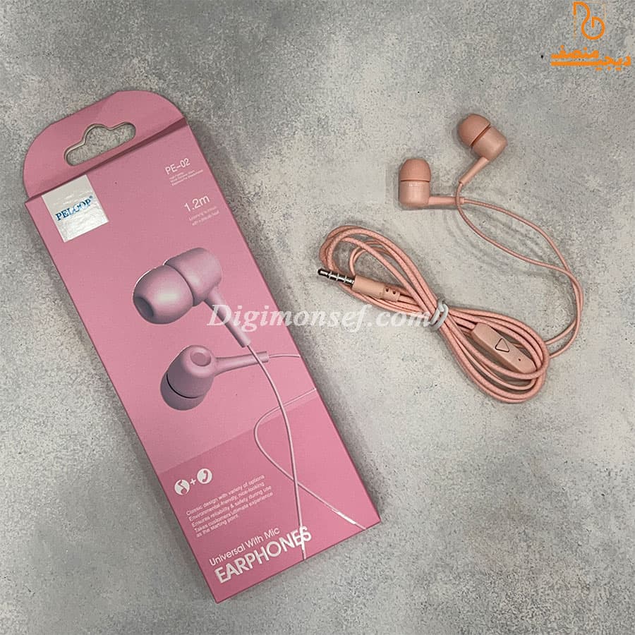 هندزفری سیمی (سیم دار) با پورت سوزنی مدل PE-02