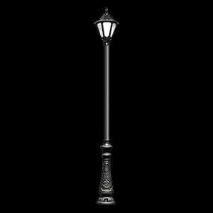 پایه چراغ باغی آلومینیومی 3 متری با حباب پلی کربنات و طرح کلاسیک مناسب led مدل پریسا 1