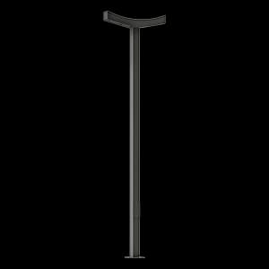 پایه چراغ پارکی مدرن باغ و ویلا (LED) ال ای دی 48 وات 3 متری IP65 دوطرفه مدل ونوس 1