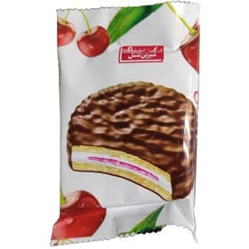بیسکویت روکش کاکائو با طعم آلبالو شیرین عسل بسته 60 عددی