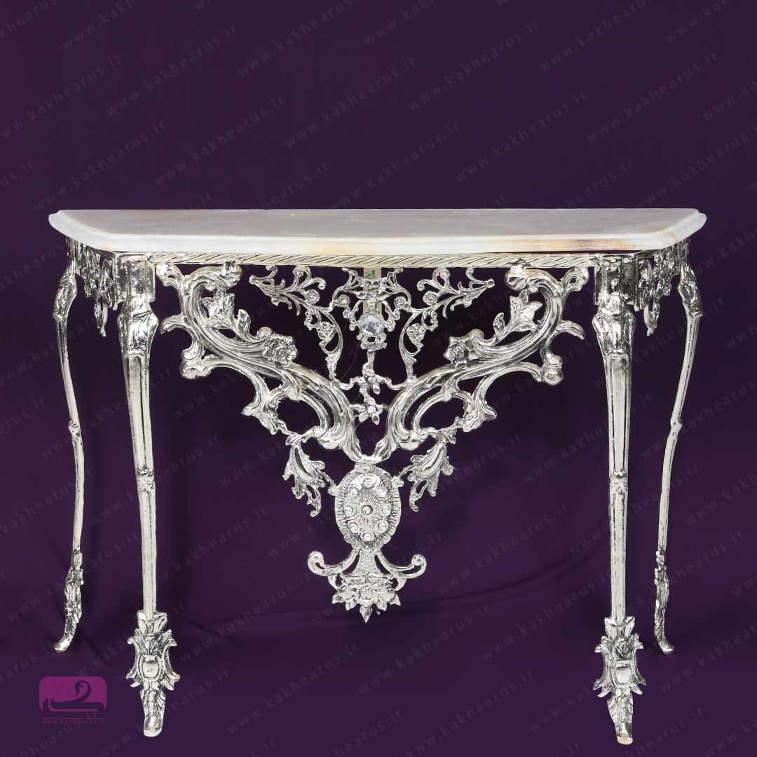 آینه و کنسول سنتی برنجی مدل بهزاد – کد 24 — تصویر ۳