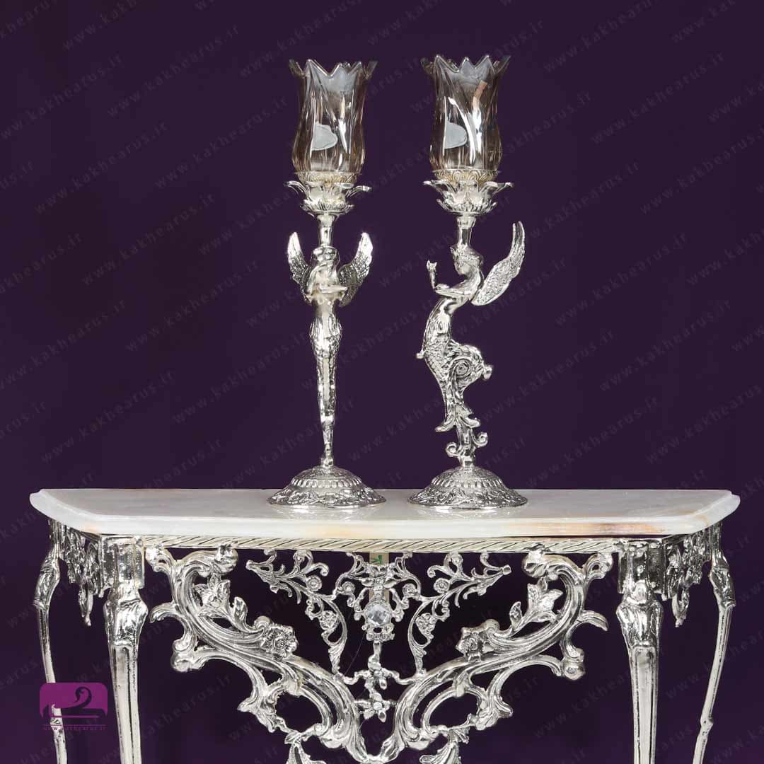 آینه و کنسول سنتی برنجی مدل بهزاد – کد 24 — تصویر ۴