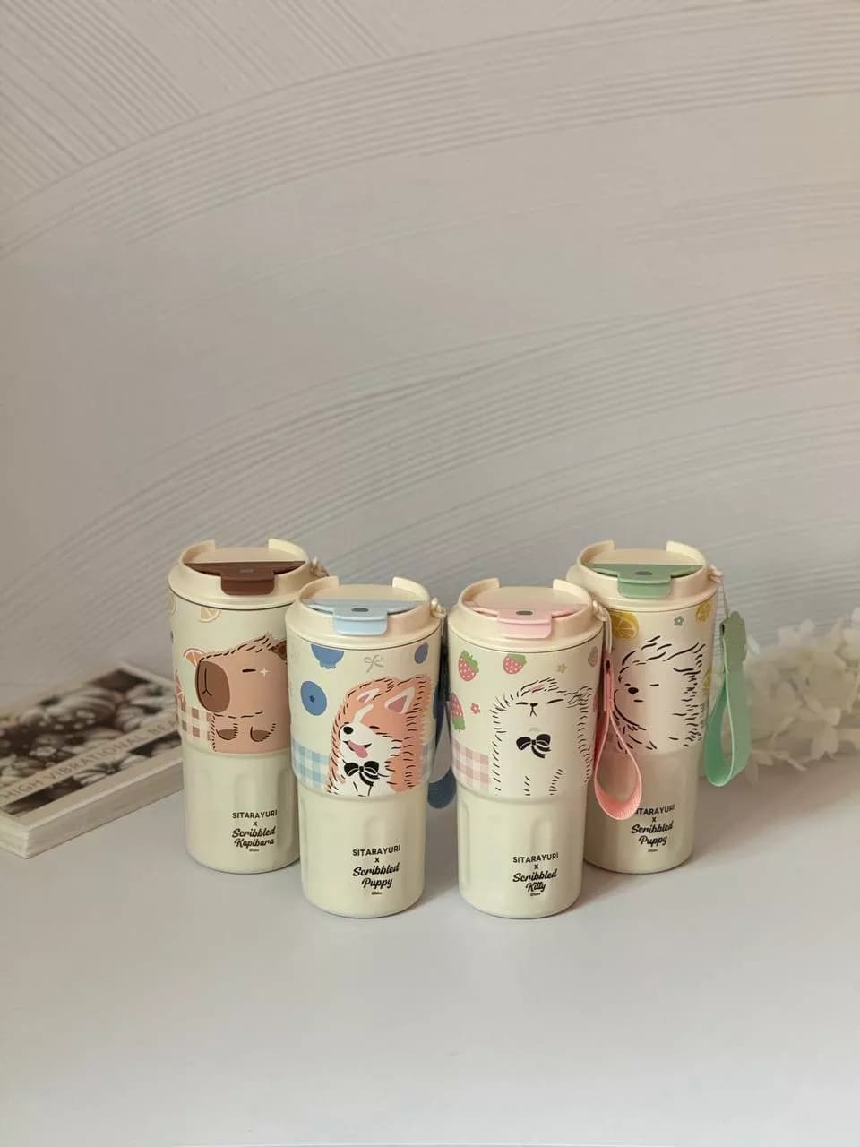 تراولماگ استیل 304 طرح حیوانات بند دستی 600 میلی لیتری