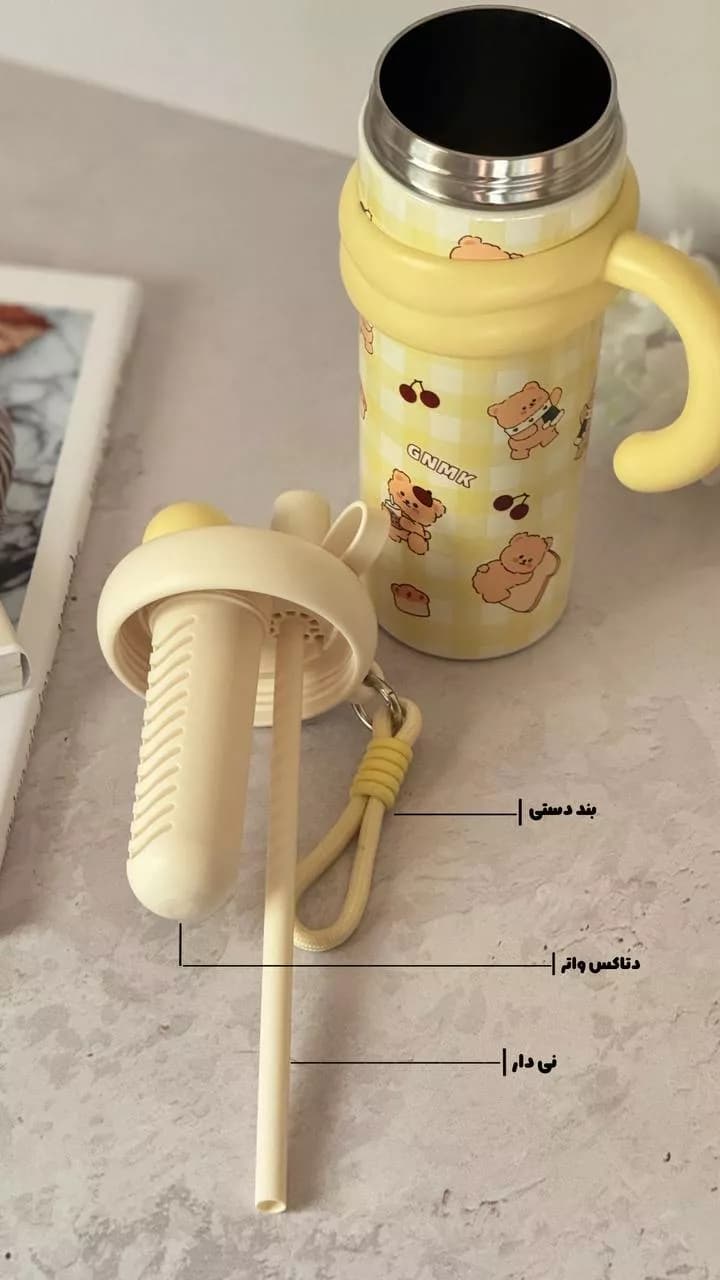 تامبلر استیل 316 دو حالته فانتزی 900 میلی لیتری — تصویر ۵
