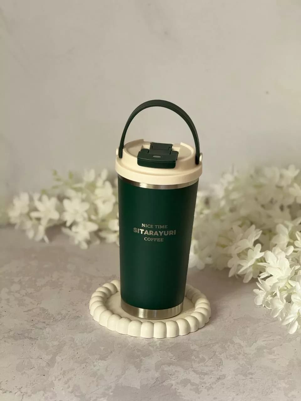 تراولماگ استیل 304 دسته دار سیتارایوری 600 میلی لیتری — تصویر ۶