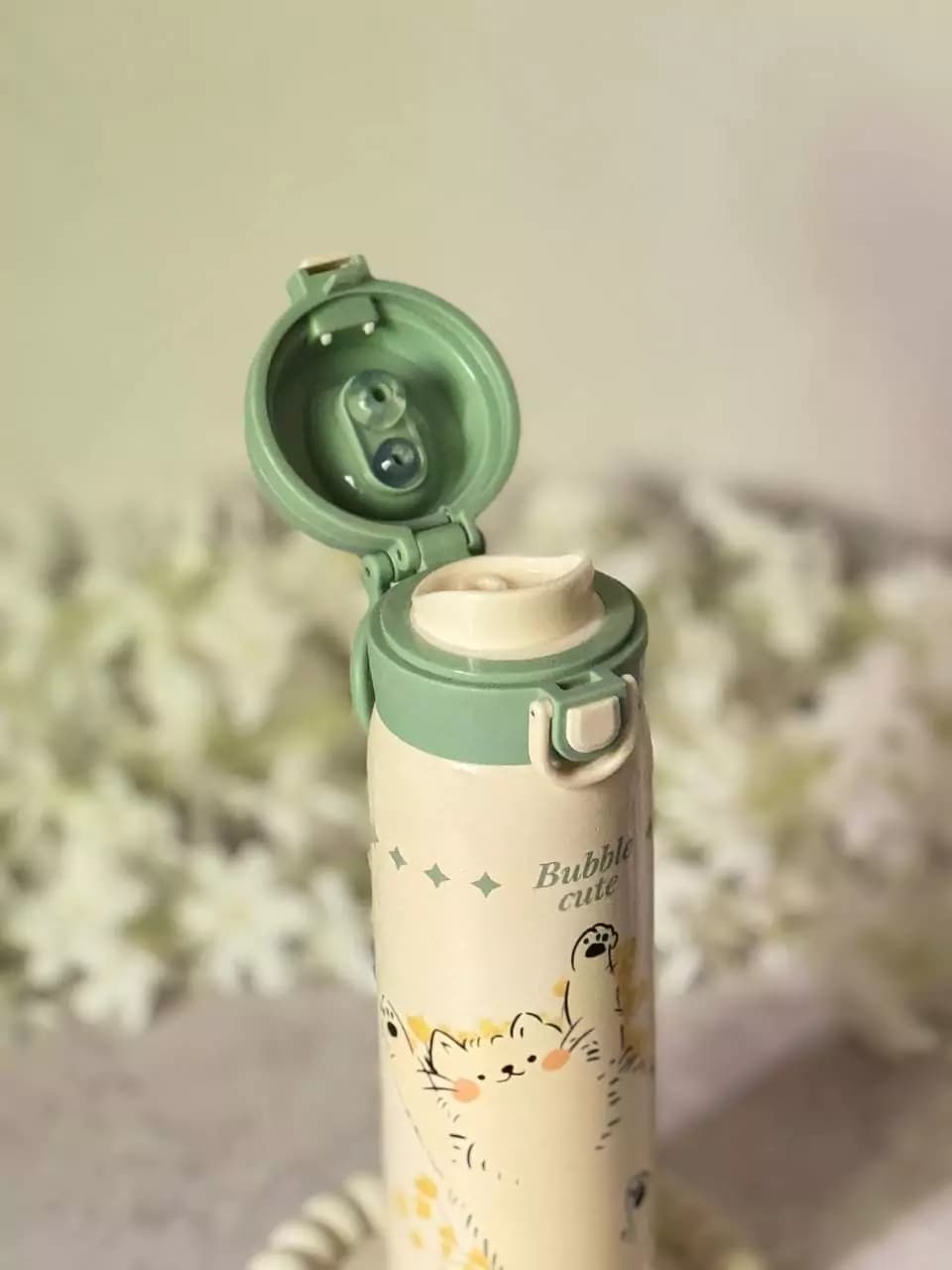 تراولماگ دوحالته استیل 304 طرح حیوانات 500 میلی لیتری — تصویر ۵