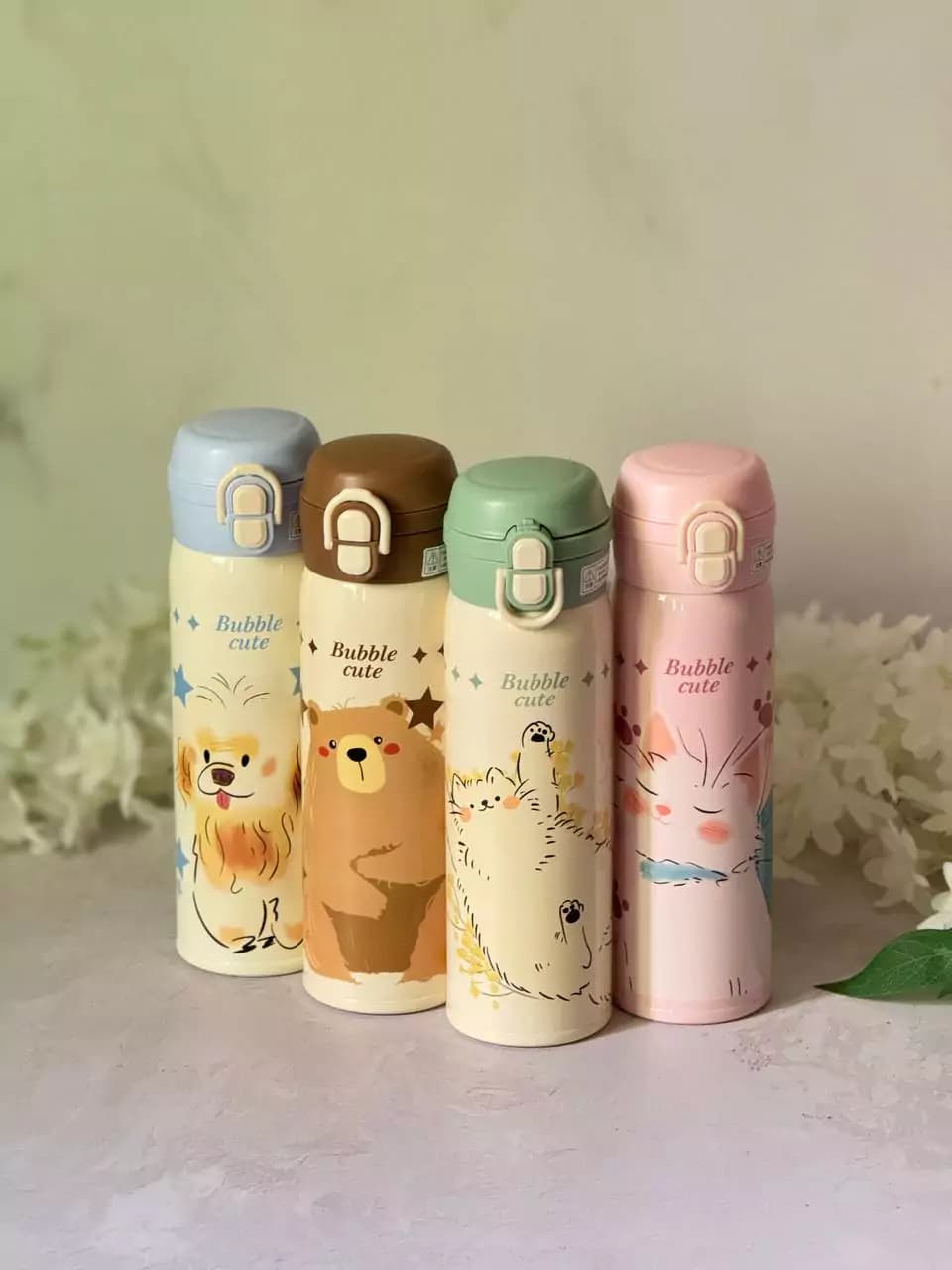 تراولماگ دوحالته استیل 304 طرح حیوانات 500 میلی لیتری