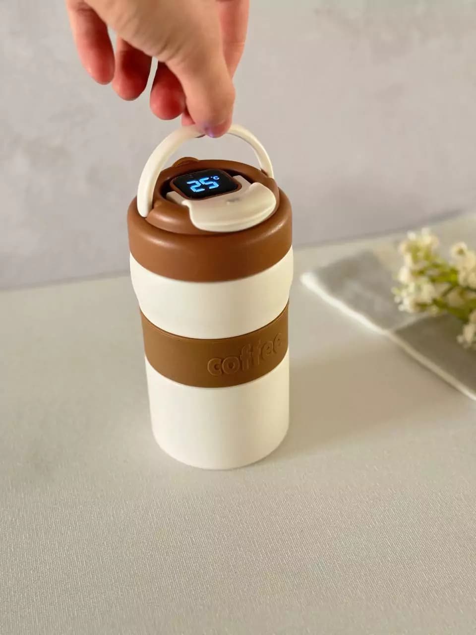 تراول ماگ دماسنج دار COFFEE — تصویر ۵