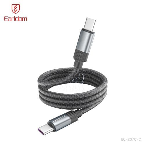 کابل شارژ تایپ سی به تایپ سی ارلدام مدل Earldom EC-207C-C یک متر