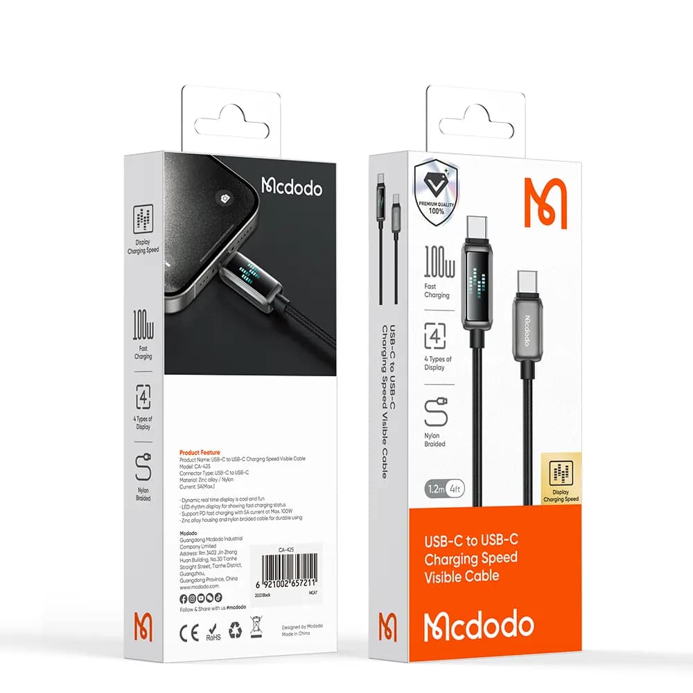 کابل مکدودو Mcdodo CA 4250 – تایپ سی — تصویر ۳
