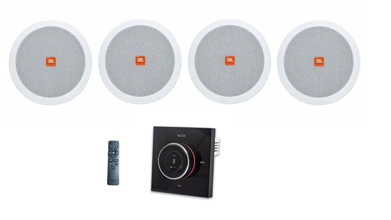 پک4 عدد اسپیکر سقفی 6 اینچ فریم لس جی بی ال امپلی فایر دیواری ولومی 4 کانال مدل 600 JBL — تصویر ۷