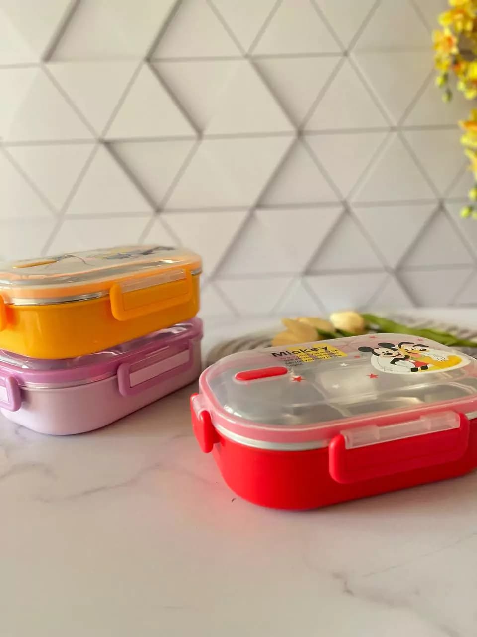 ظرف غذا استیل 304 طرح کارتونی