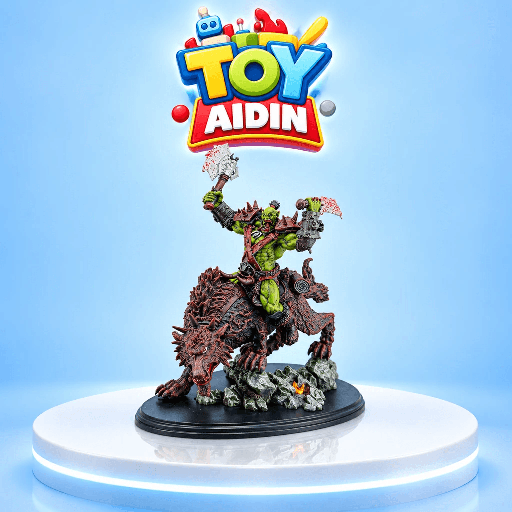 فیگور وارکرفت Riding Wolf مجموعه World Of Warcraft ارتفاع 18 سانت
